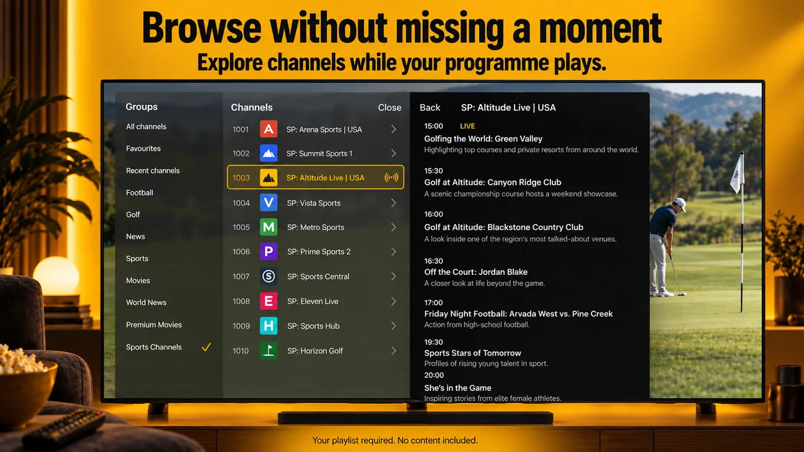 Dein IPTV, endlich nativ auf Apple TV.