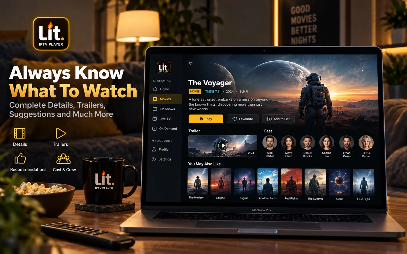 IPTV on your Mac. Native. Beautiful.