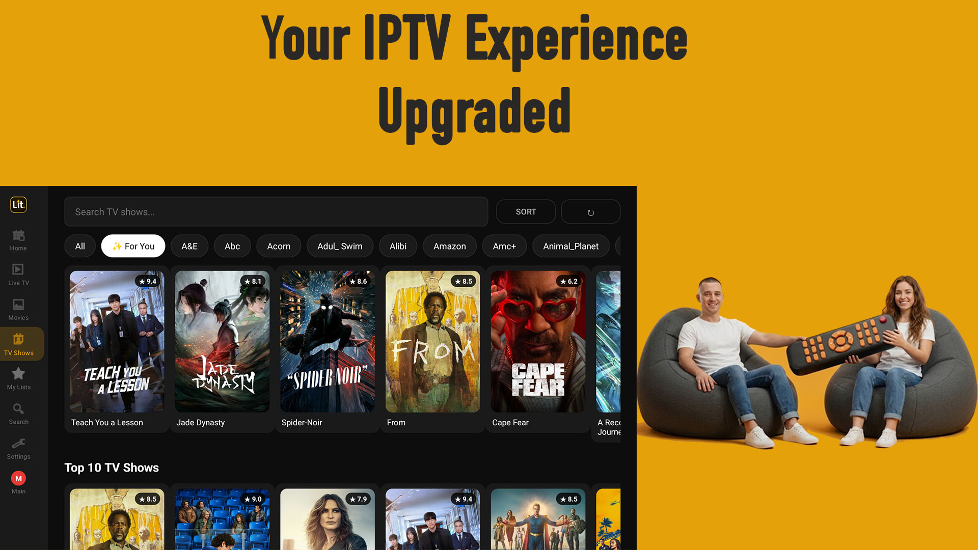 Lit IPTV on Android TV and Firestick